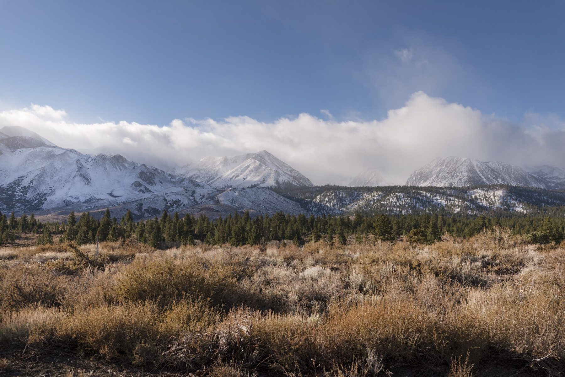 The Sherwin Range above the town